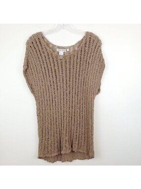Nomadic Traders open knit crop sleeved top